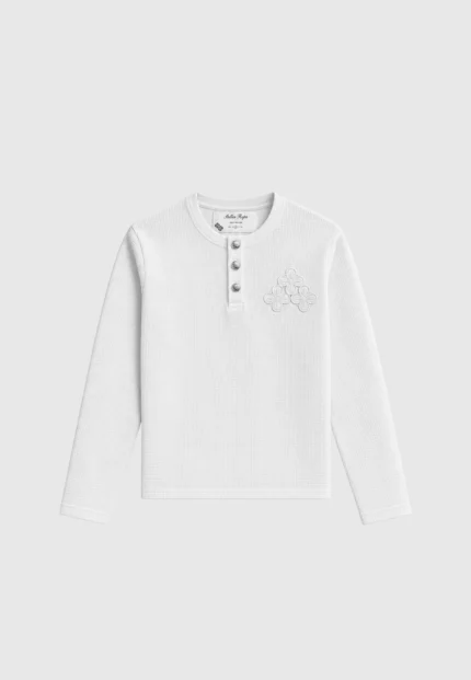 SR Waffle White Long Sleeve (1)